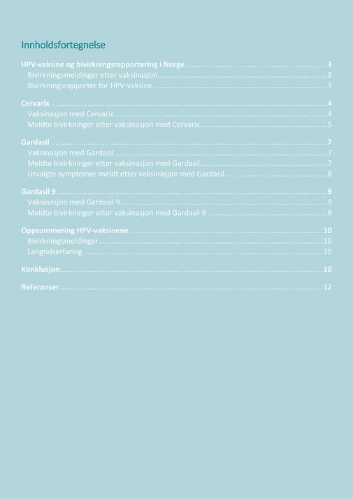 Norwegian Medical Products Agency Rapport Om Meldte Bivirkninger Av