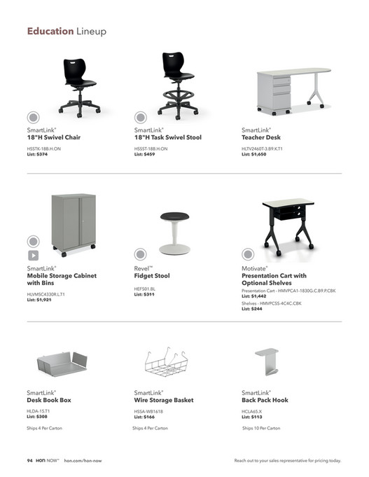 HON NOW Quickship Page 9495