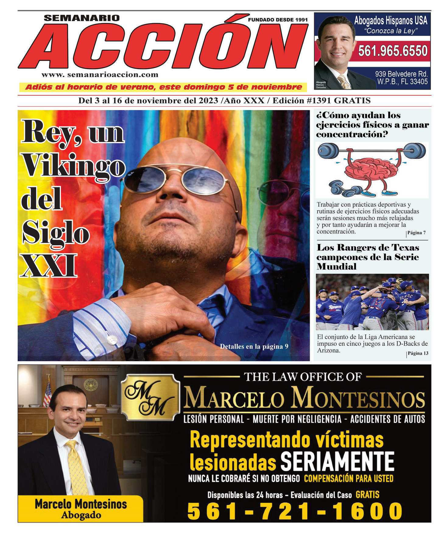 semanario-accion-edition-1391-3-de-noviembre-quincenal-page-1