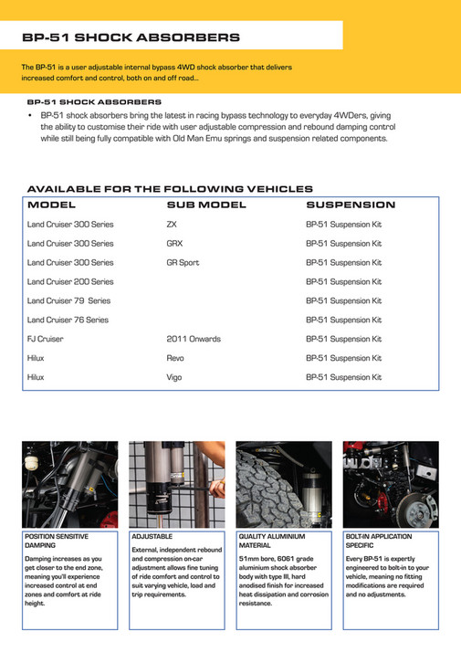 Toyota - OME BP-51 Suspension - Page 1