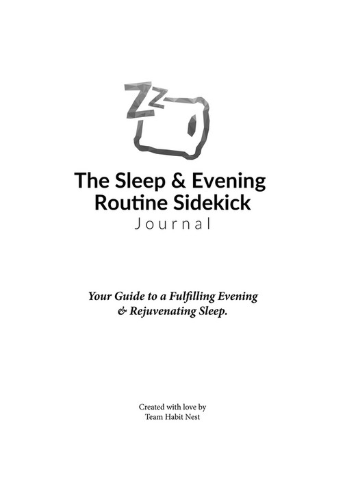Habit Nest Journal Previews Sleep Sidekick Journal Abridged PDF