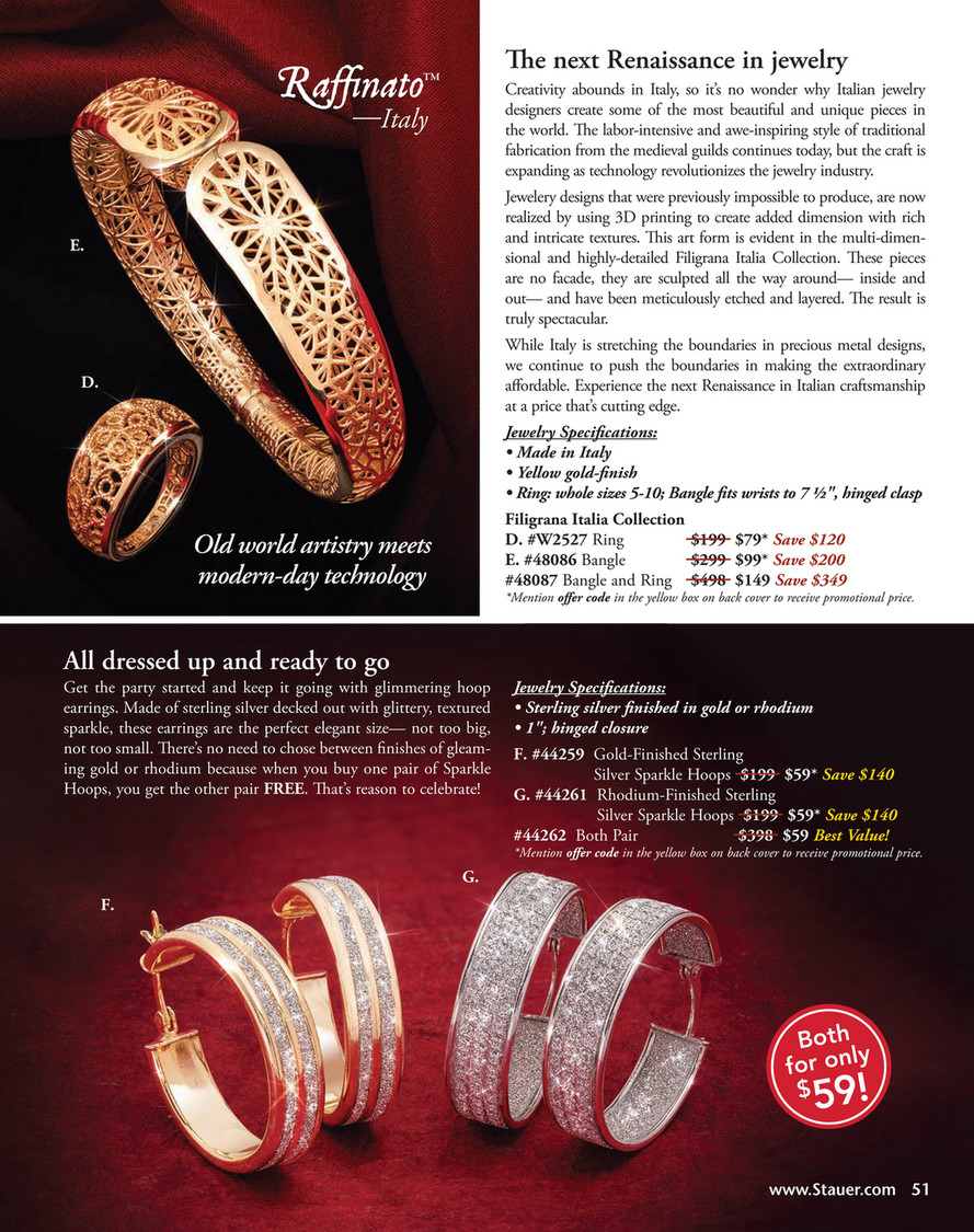 Stauer Ctd21 Webpdf Filigrana Italia Bangle