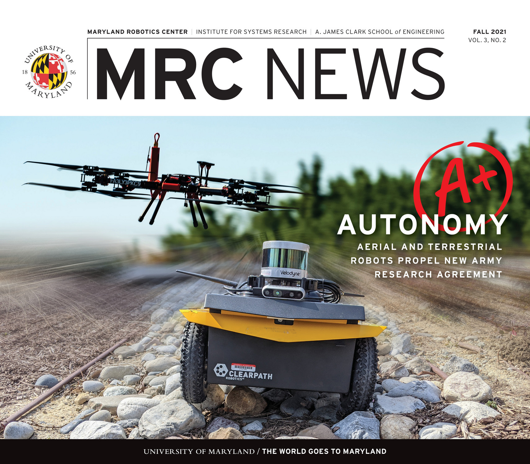 Maryland Robotics Center MRC News Fall 2021 Page 23