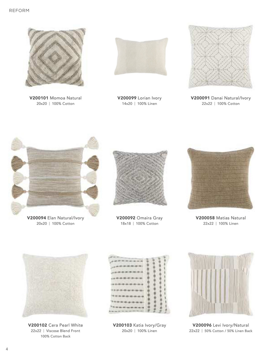 Villa pillows sales