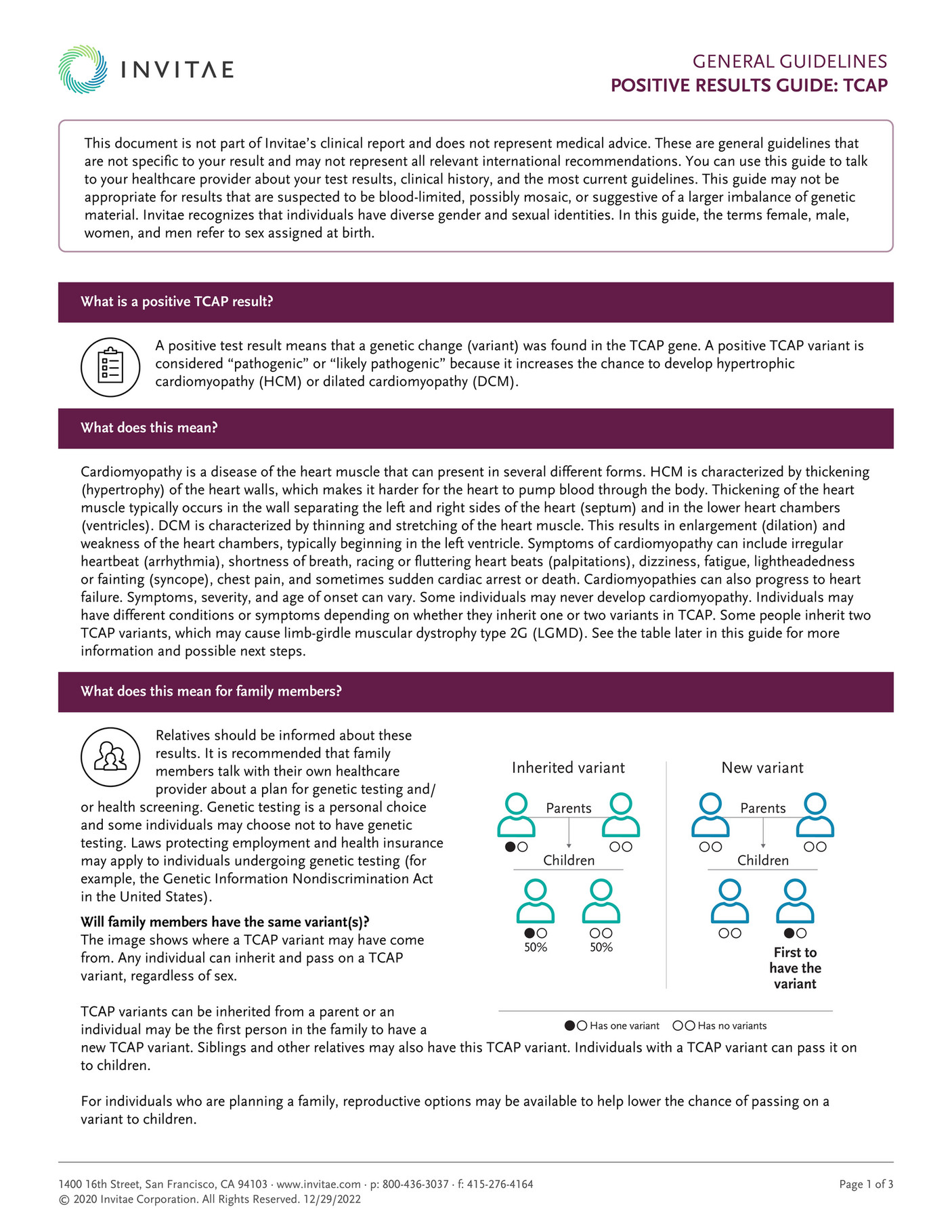 Invitae - Invitae_TCAP - Page 1