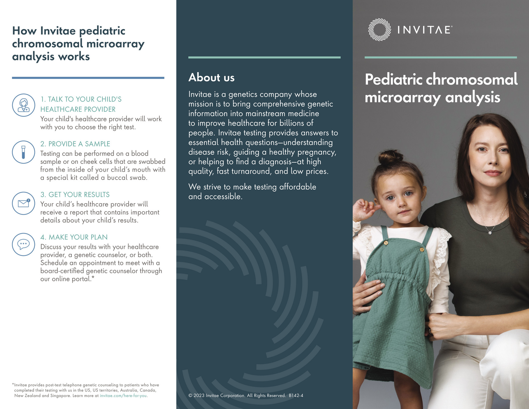 Invitae B142_Invitae_Pediatric_chromosomal_microarray_patient_guide