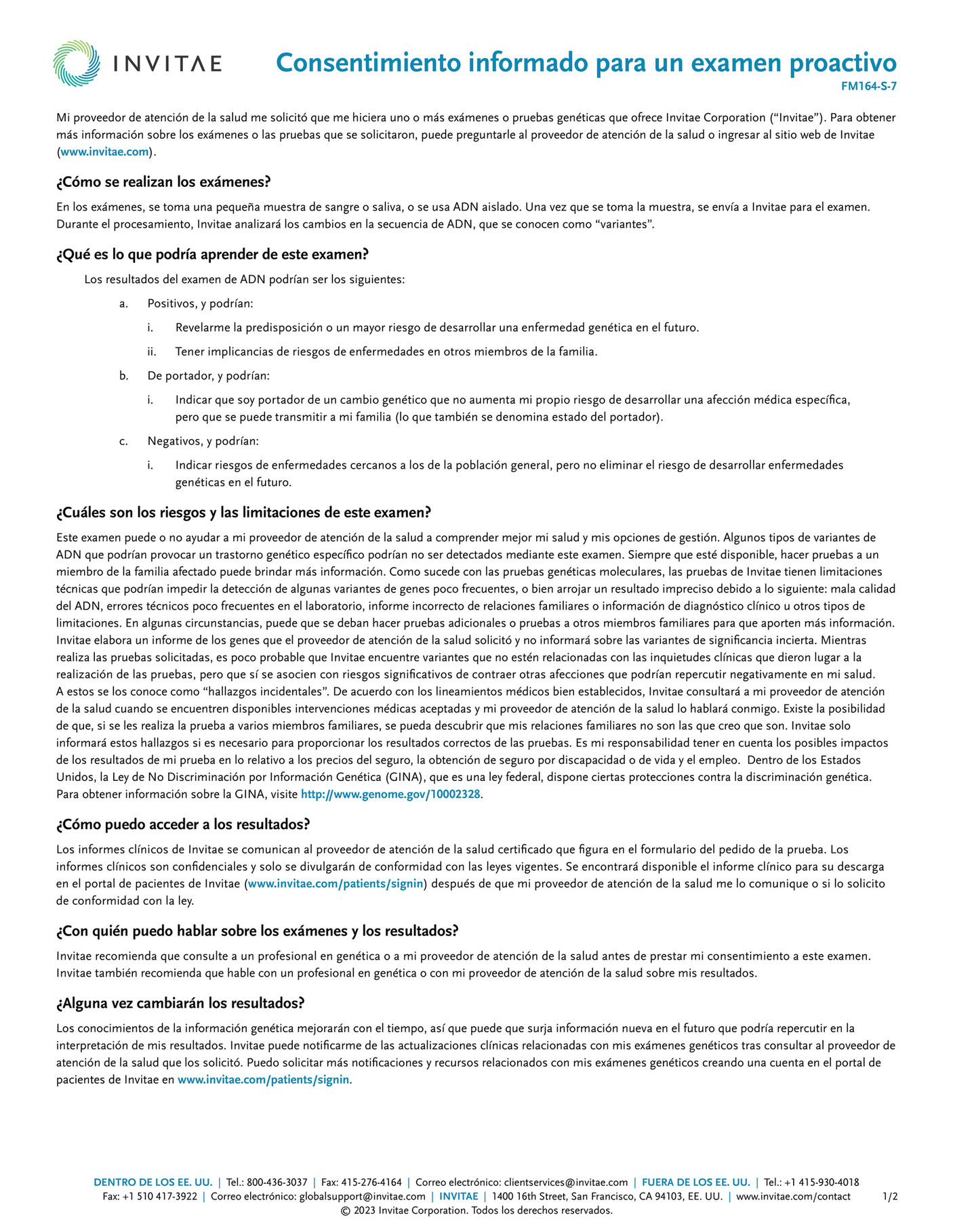 invitae-fm164-s-invitae-proactive-consent-dom-form-spanish-page-1