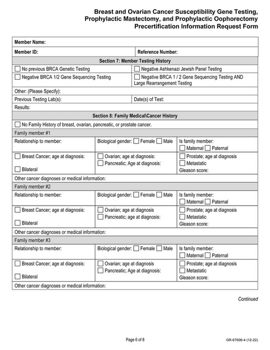 Invitae Aetna_PrecertificationBRCA Page 6