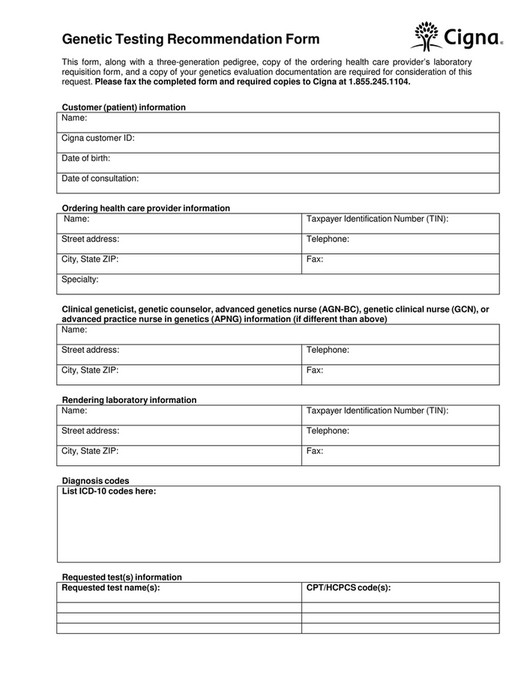 Invitae - Invitae_Cigna_Precertification_HBOC - Page 1