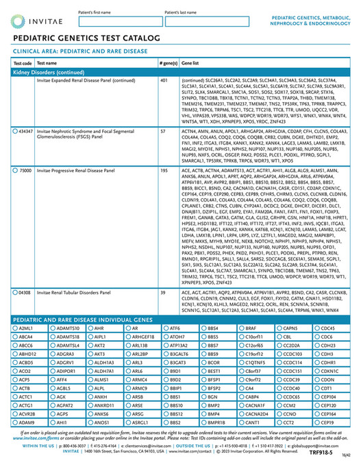 Invitae - TRF918 Invitae_Pediatrics_Metabolic_Nephrology_Requisition ...