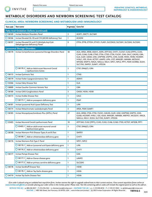 Invitae - TRF918 Invitae_Pediatrics_Metabolic_Nephrology_Requisition ...