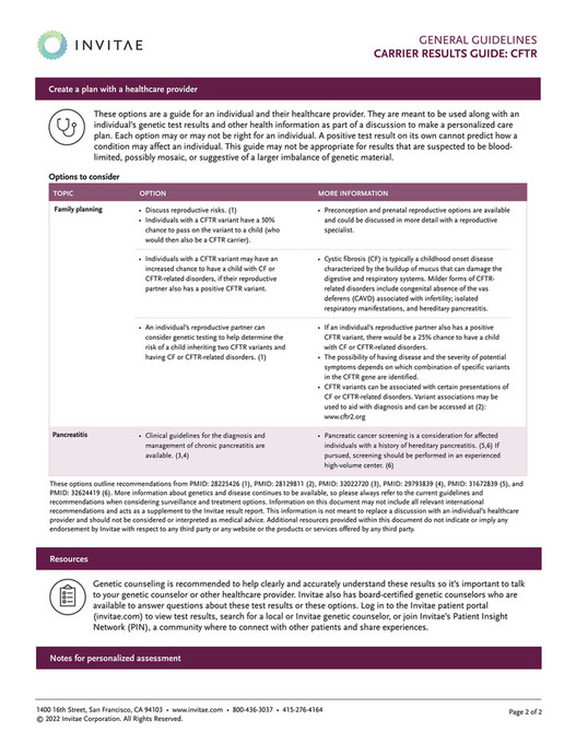 Invitae - CFTR (carrier) - Page 2