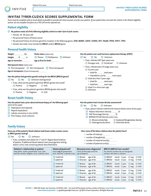 Invitae - TRF903-XUS_Invitae_Hereditary_Cancer_Simplified_Requisition