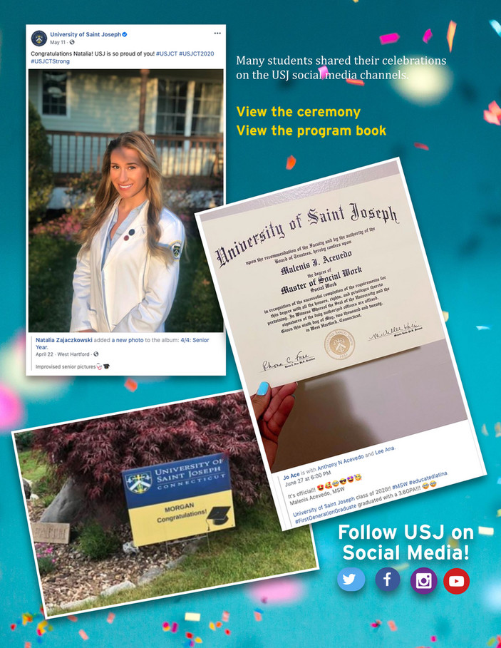 University Of Saint Joseph July Usj Ambassador Newsletter Page 1