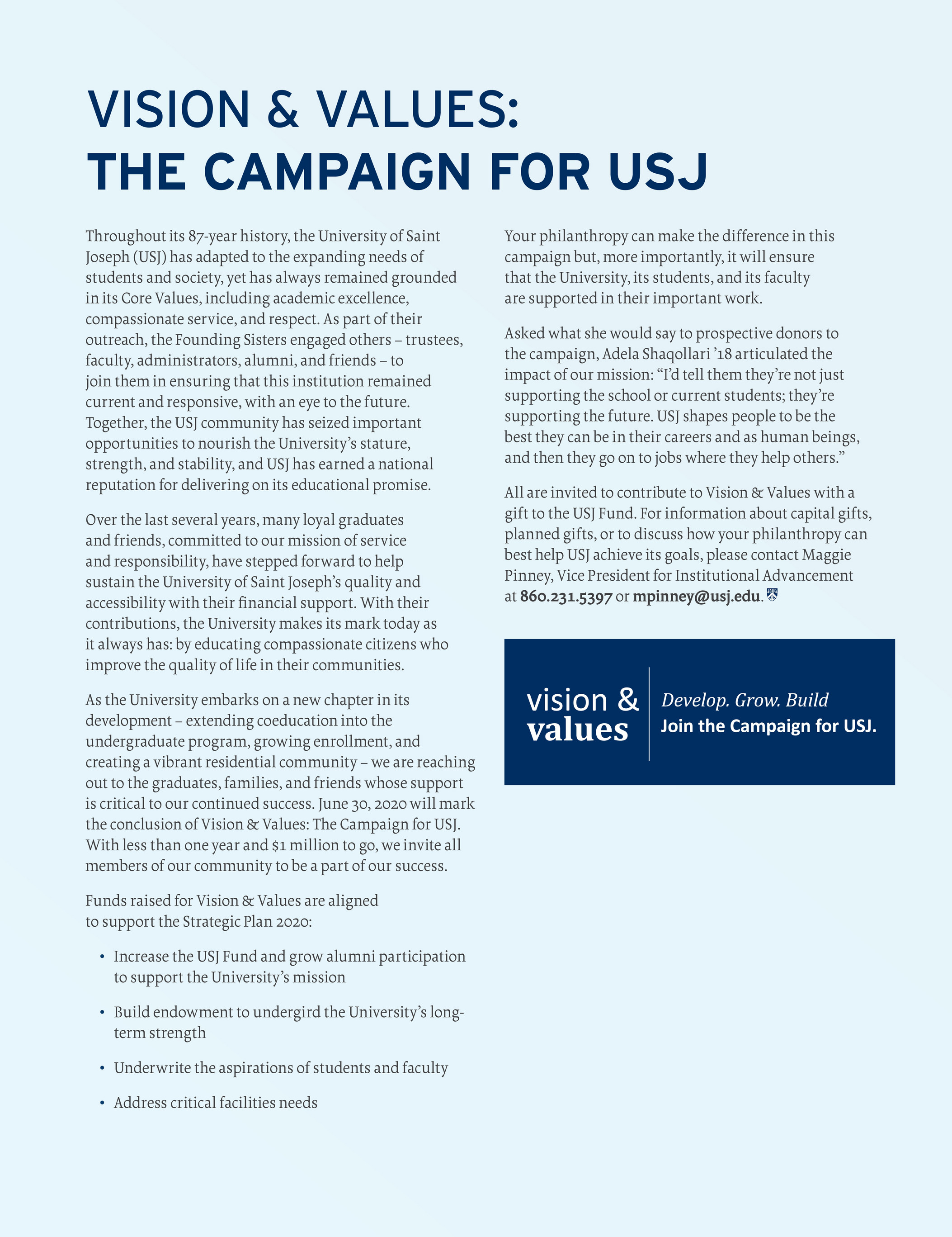 The Universtiy Of Saint Joseph Outlook Magazine Fall 19 Page 36