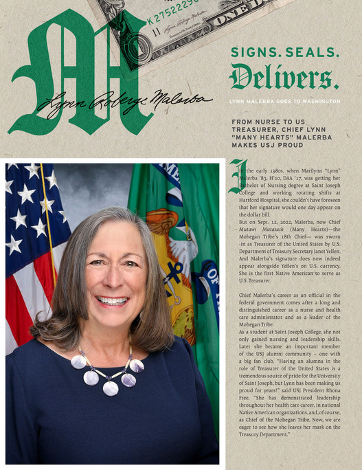 University of Saint Joseph Outlook Alumni Magazine Fall 2023 Page