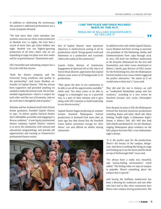 University of Saint Joseph Outlook Alumni Magazine Spring 2024