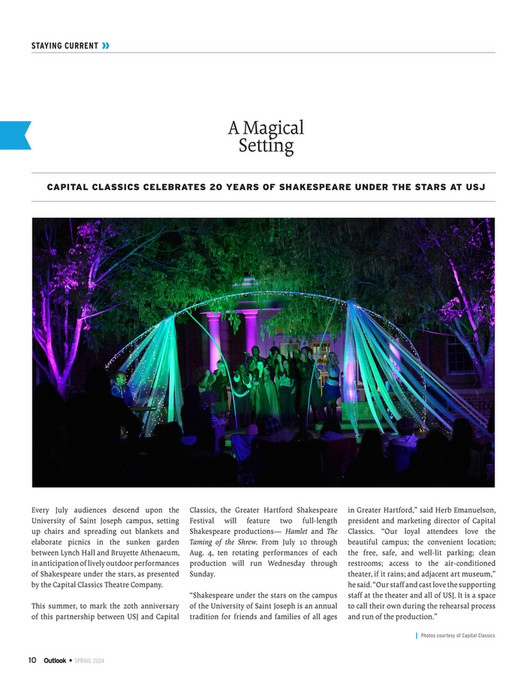 University of Saint Joseph Outlook Alumni Magazine Spring 2024