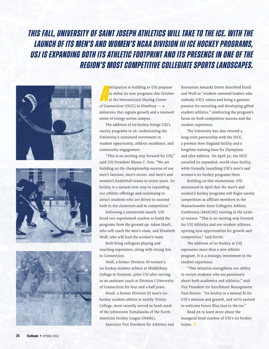 Outlook Alumni Magazine - Spring 2026 - University of Saint Joseph ...
