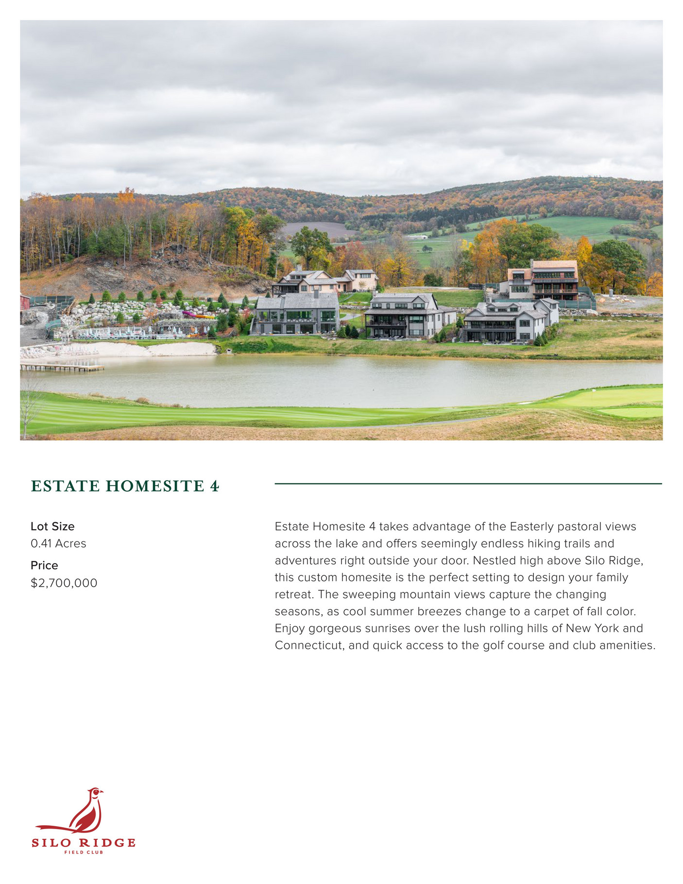 Silo Ridge Field Club - Estate Homesite 4 - Page 1