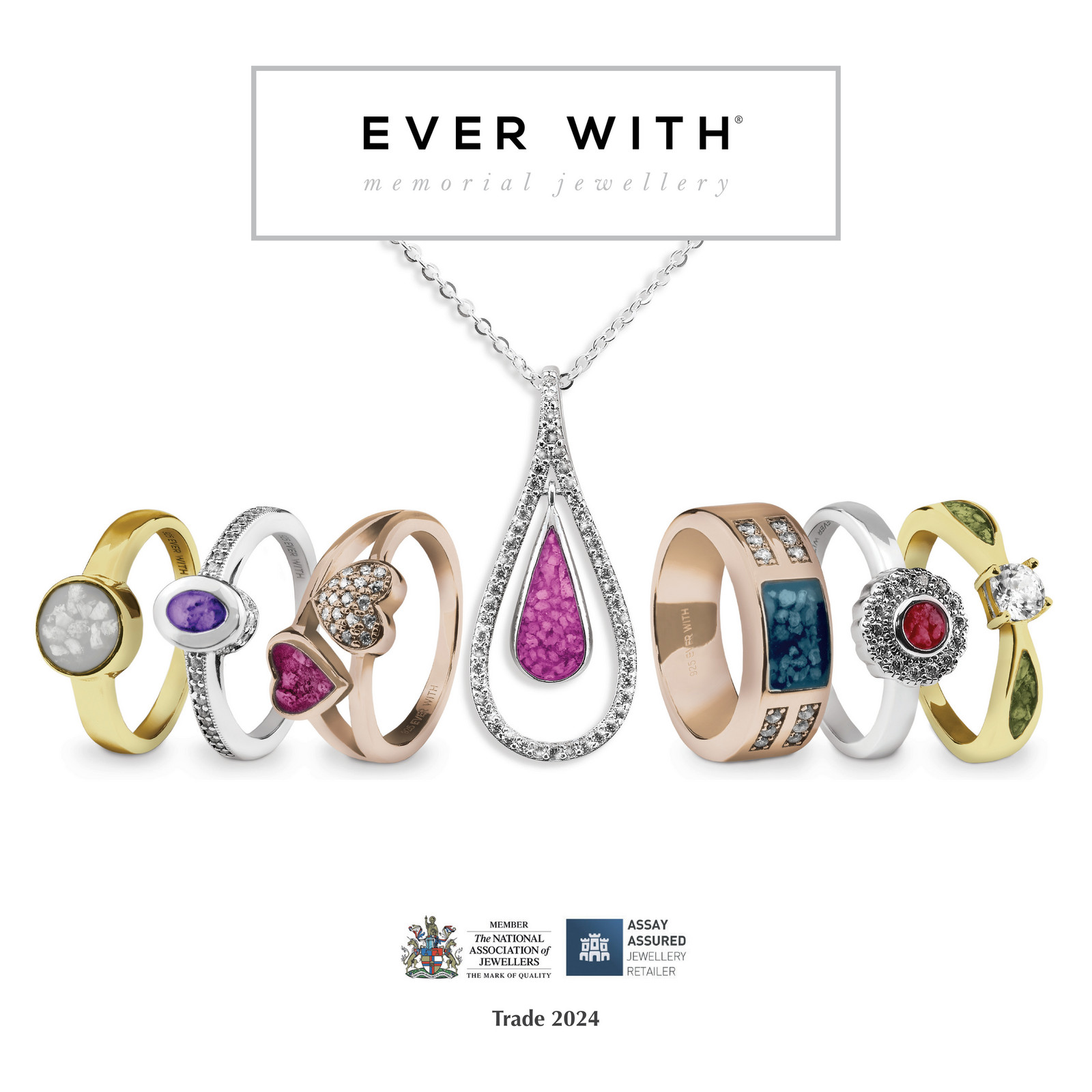 EverWith Ltd EverWith Memorial Jewellery 2024 Trade Brochure Page 1