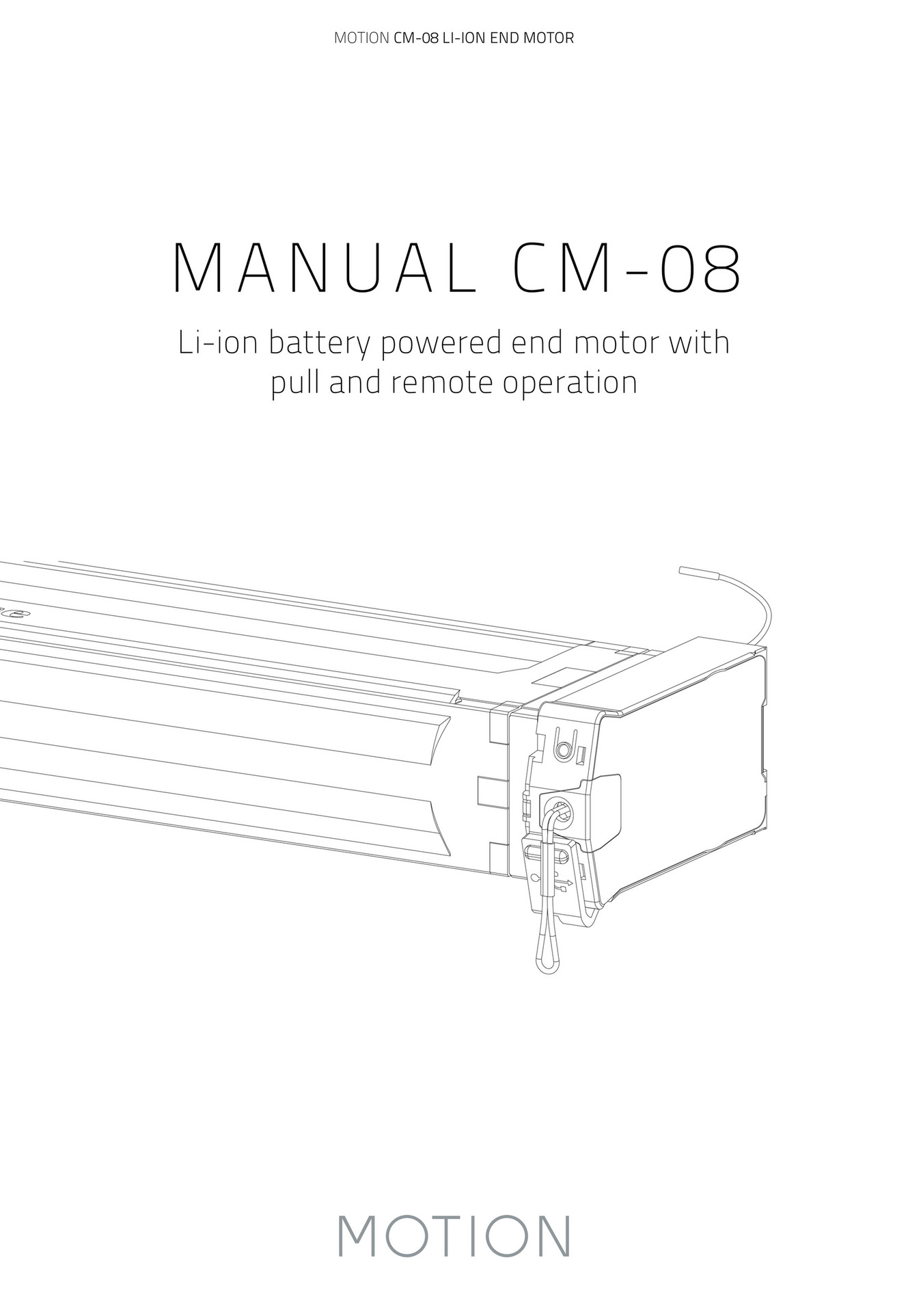 Motion-blinds - Manual_User_MOTION_CM-08 - Page 1
