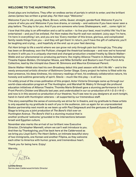 Ham Program Essay Script Huntington Theatre Company - Fat Ham Digital Program - Page 6-7