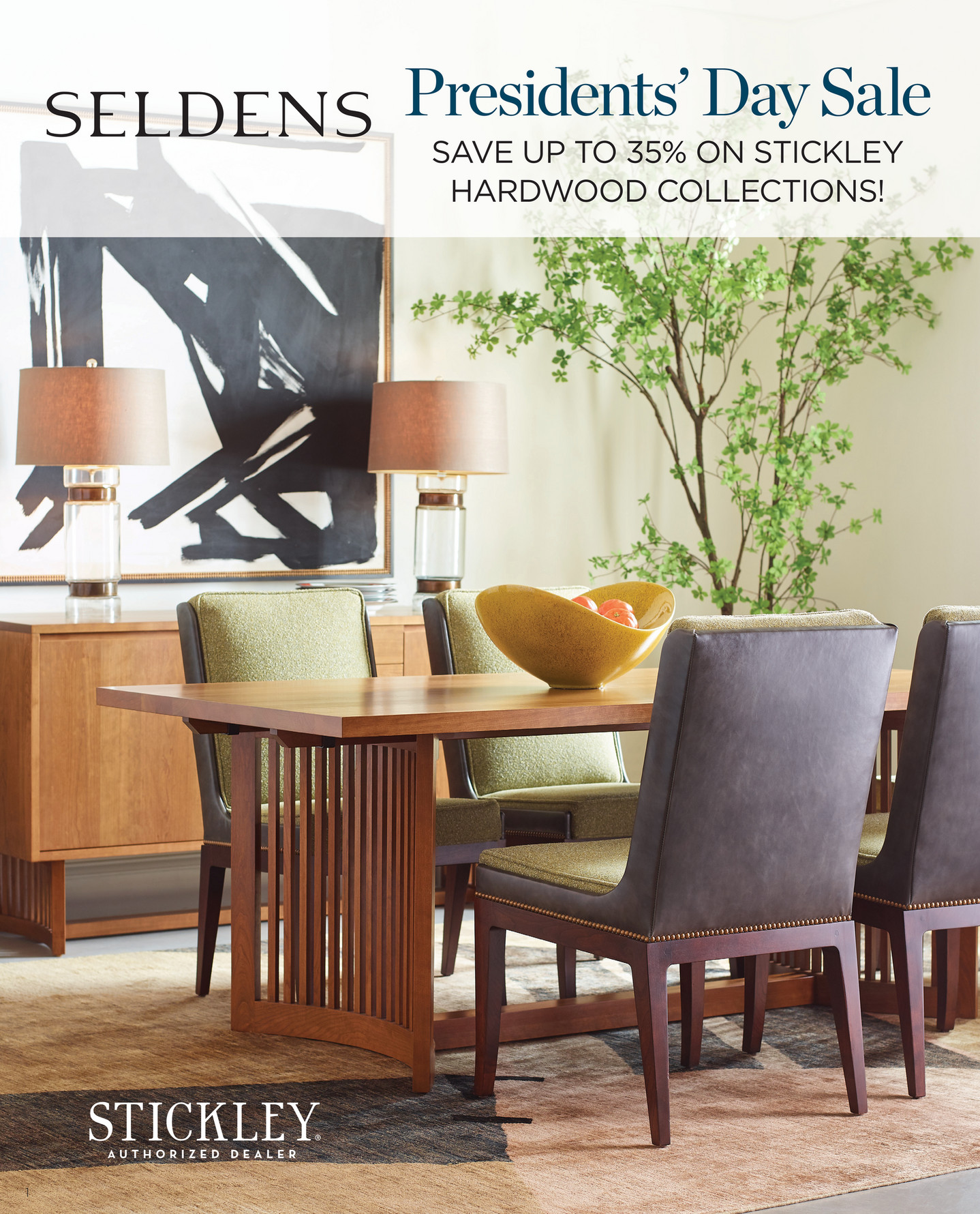 Seldens Designer Home Furnishings Stickley President's Day Sale 2023