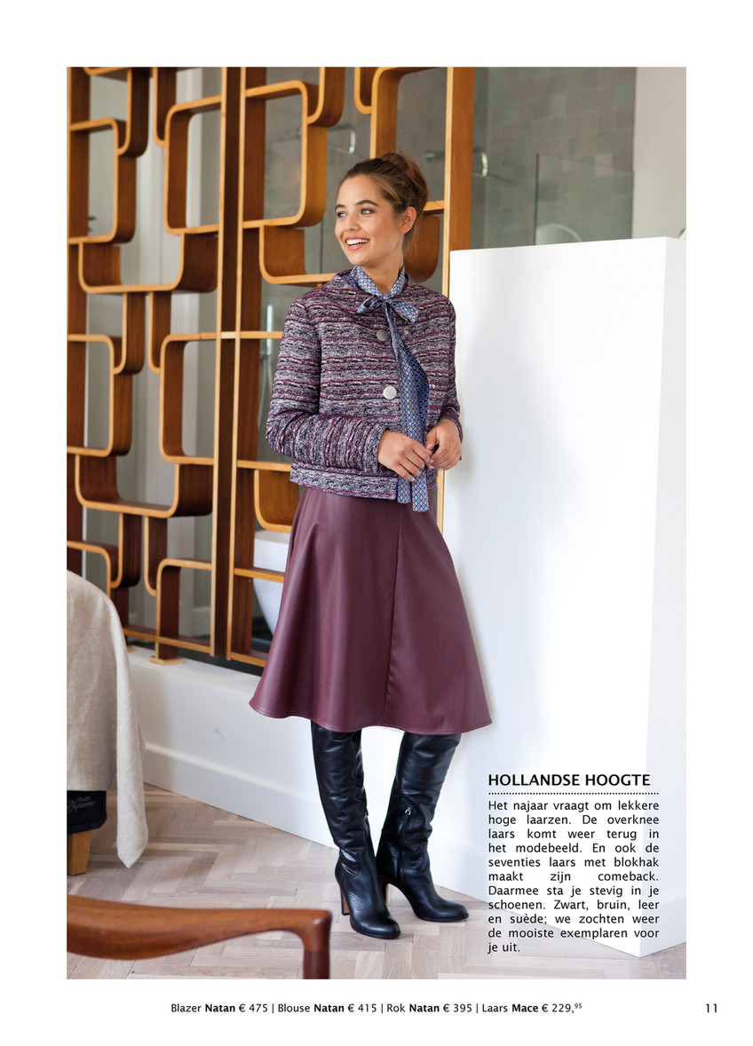 Lutz Magazine Fall Winter 2016 Lola Cruz laars bruin hoge laarzen winter 2016