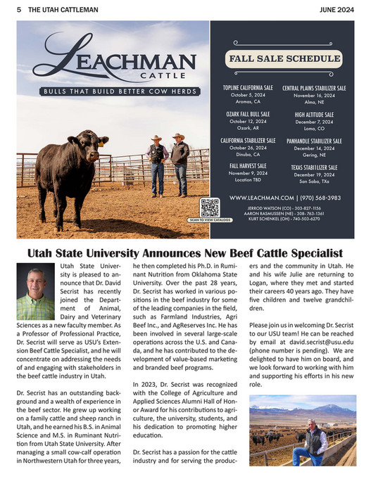 My publications - The Utah Cattleman June 2024 - Page 1 - Created with ...