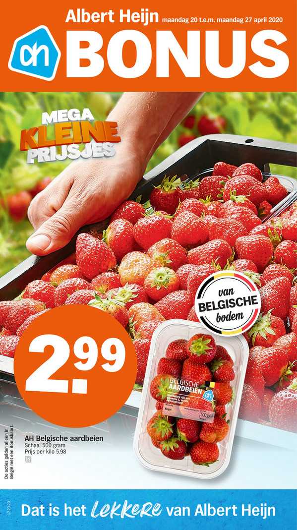 Albert Heijn folder van 20/04/2020 tot 27/04/2020 - Weekpromoties 17