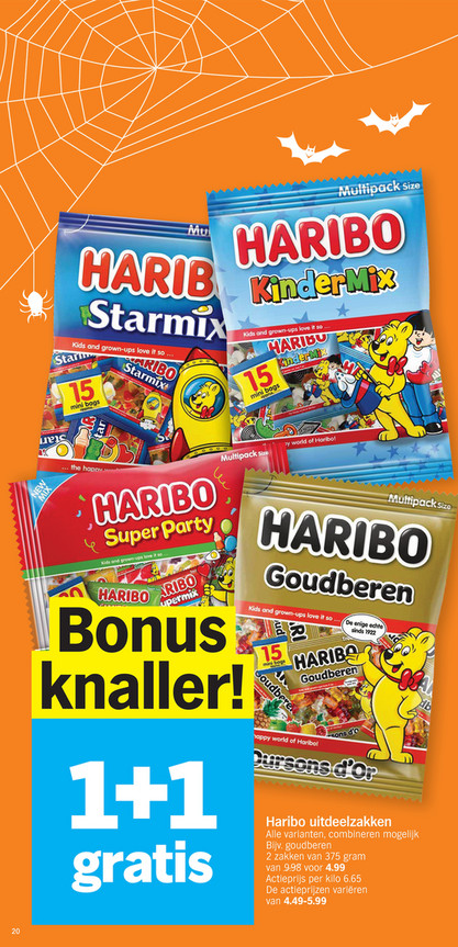 Haribo uitdeelzakken