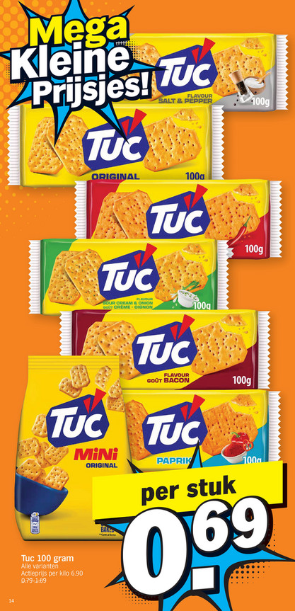 TUC FLAVOUR SALT & PEPPER 100g