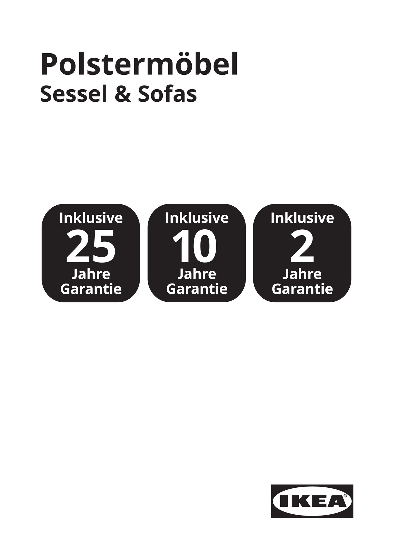 Jaarlijks Teken een foto band IKEA Germany (German) -  HFB01-02_21_01_Guarantee_Brochure_Polstermoebel_A5__10-2022_8S_oE - Seite 1