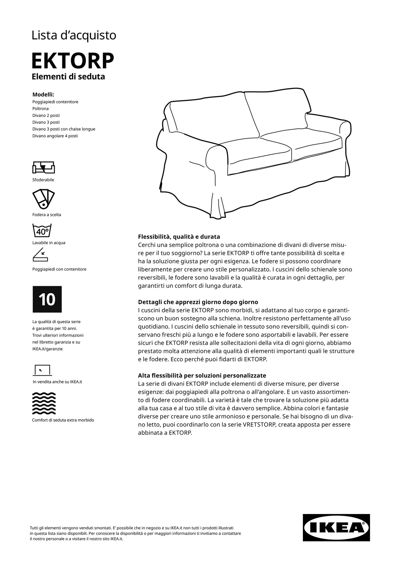 IKEA Italy (Italian) - HFB01_EKTORP_BG_IT_FY24 - Pagina 2-3