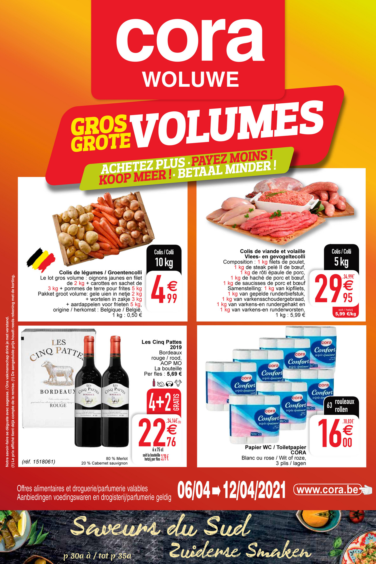 cora NL Les gros volumes chez Grote volumes bij cora Woluwe 0604