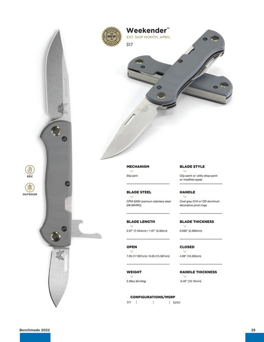 Benchmade 2022 BENCHMADE DIGITAL CATALOG Page 2425