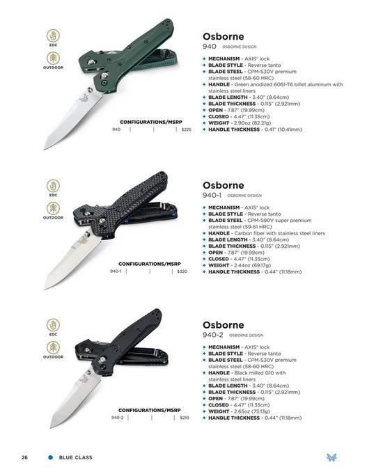 Benchmade 2022 BENCHMADE DIGITAL CATALOG Page 2627