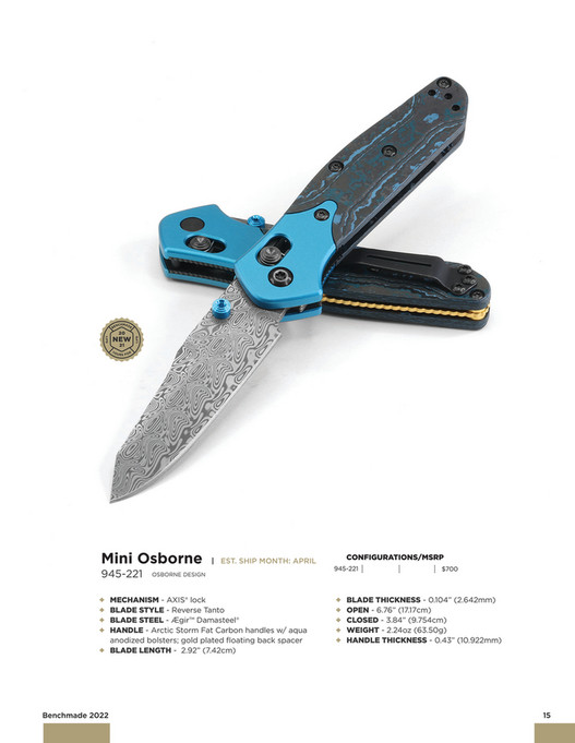 Benchmade 2022 BENCHMADE DIGITAL CATALOG Page 1415