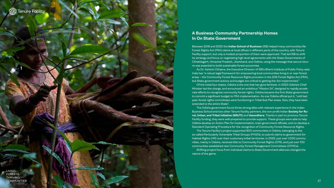 Fra Implimation Image The Tenure Facility - TF_AnnualReport_2022 - Page 27