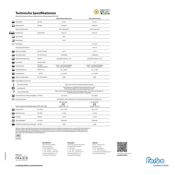 Flotex Advance Musterbuch | Forbo Flooring - Seite 8-9