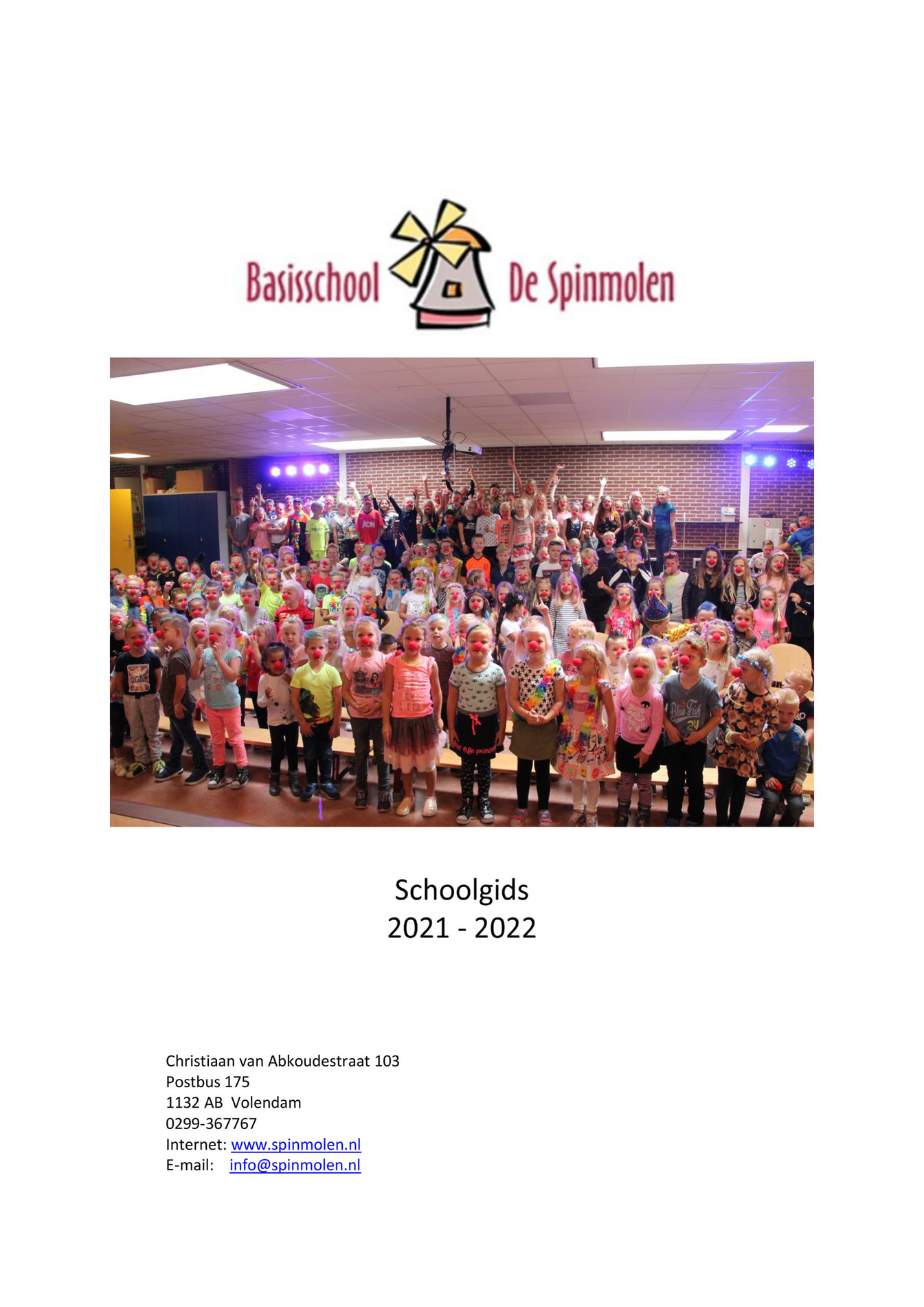 SKO Volendam - Schoolgids-Spinmolen-2021-2022-versie1 - Page 1