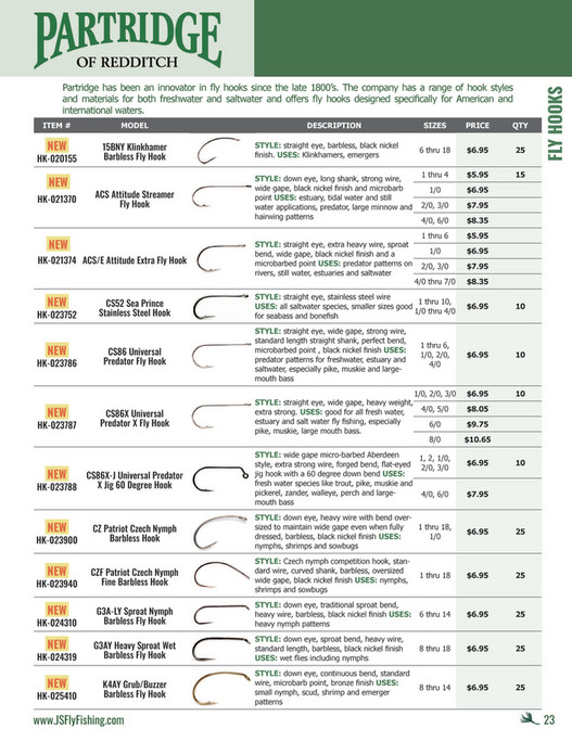 J. Stockard Fly Fishing 2023 Fly Tying Catalog Page 2425 Created with