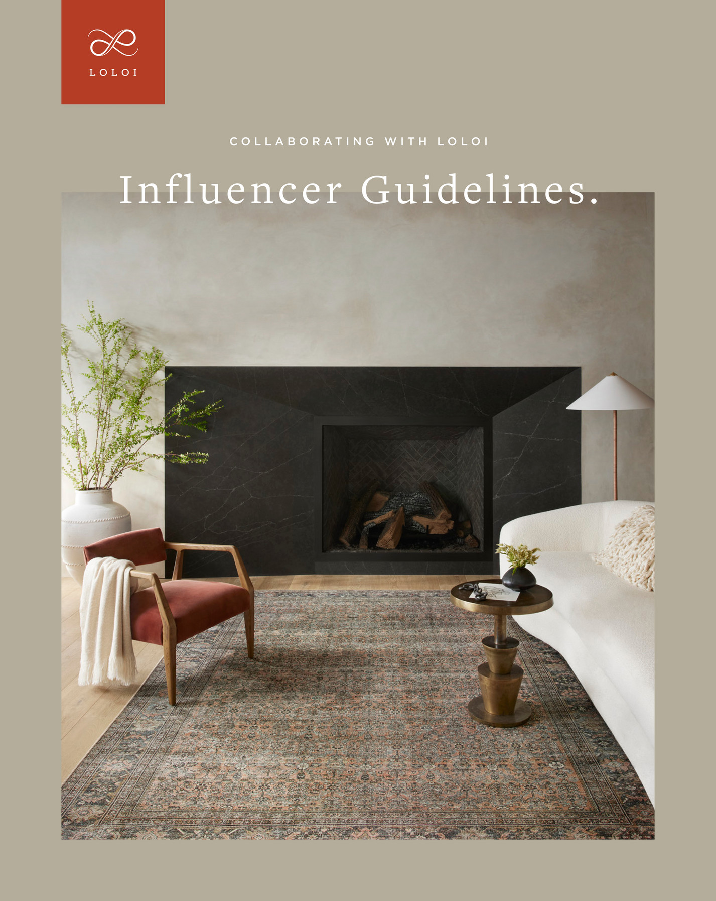 Loloi Rugs Influencer Brief Winter 2022 Page 1