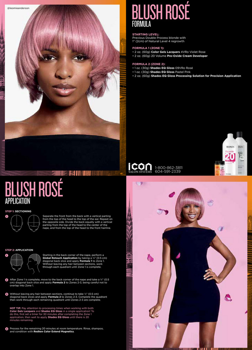 Icon Salon Systems Blushrose Formula Technique Page 1