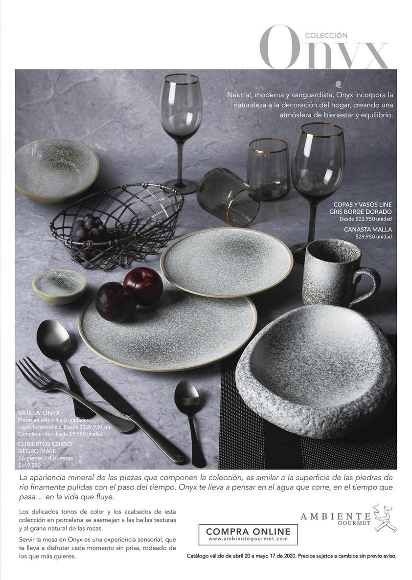 Revista Tendencias en Vajillas 2020 Ambiente Gourmet Page 2 3