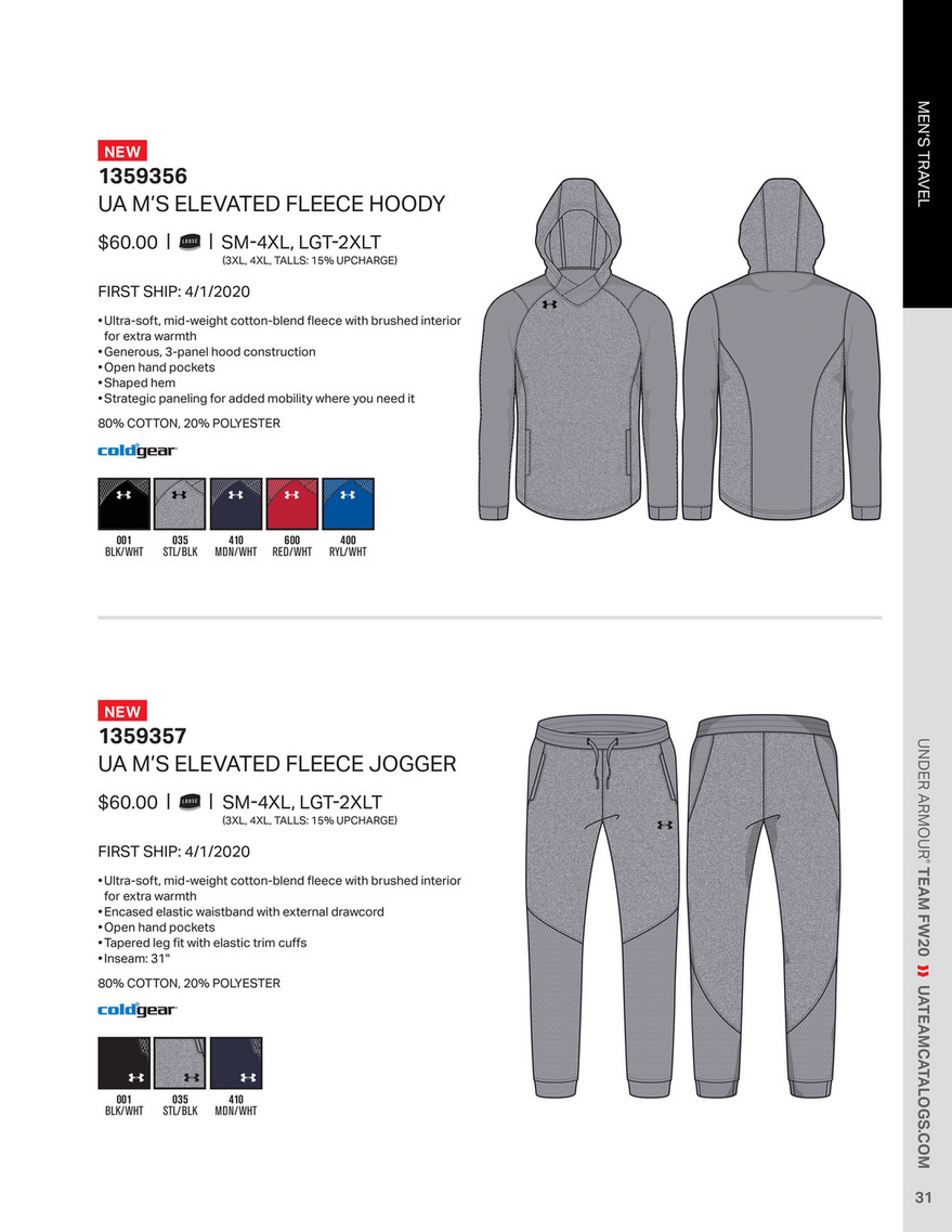 ua elevated fleece jogger