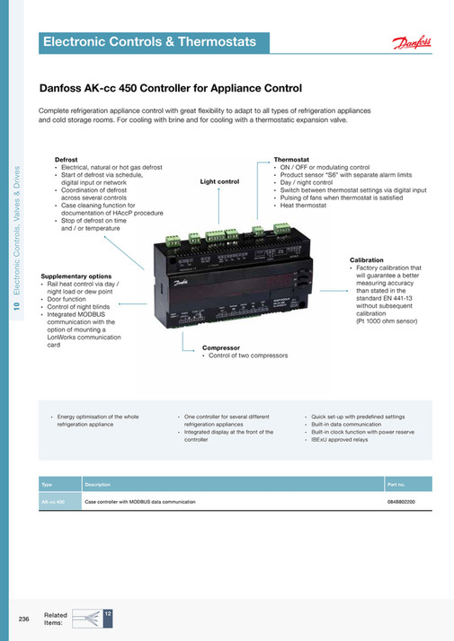 Danfoss Rack Controller Dean & Wood - The Engineers Bible - Page 234-235