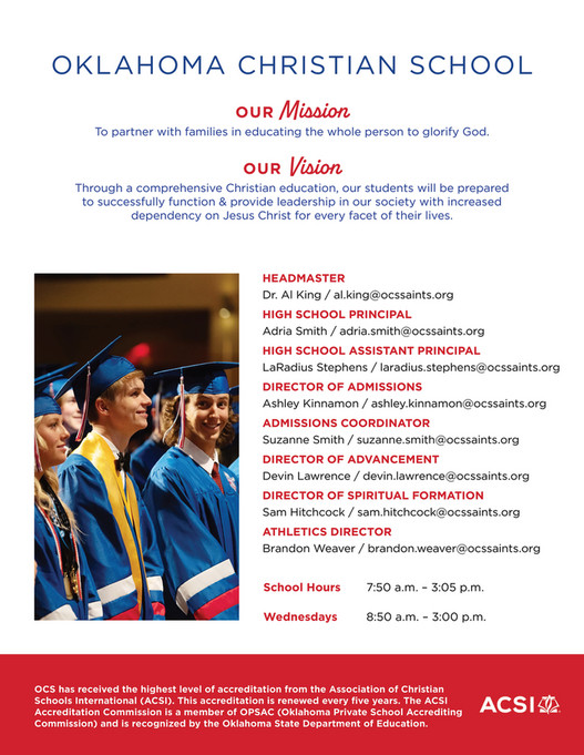 Oklahoma Christian School OCS HS Brochure Page 23