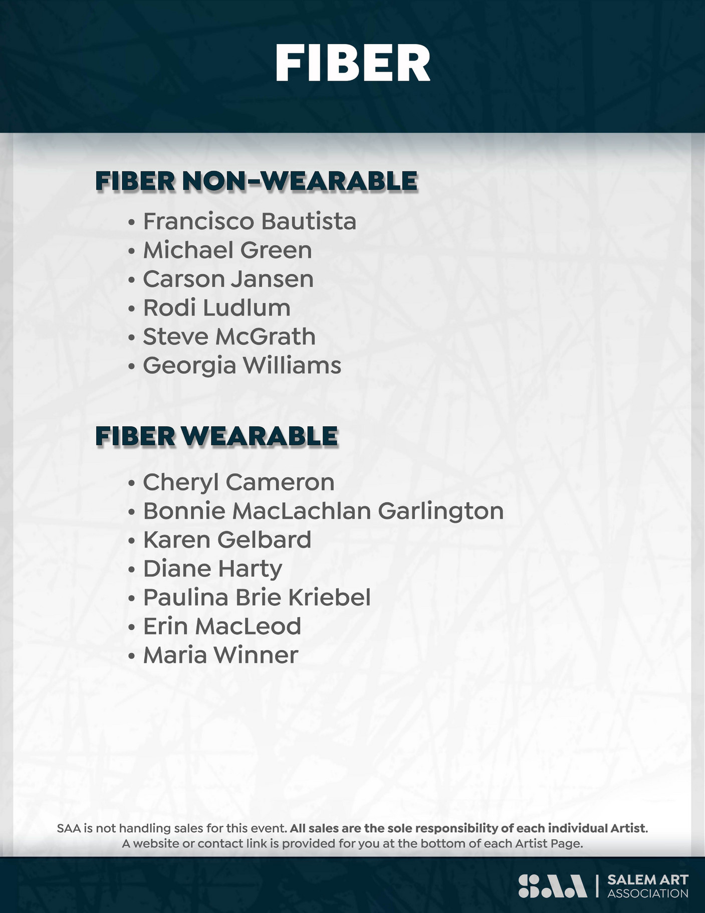 Salem Art Association Fiber Page 1